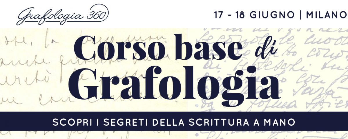 corso base grafologia Milano