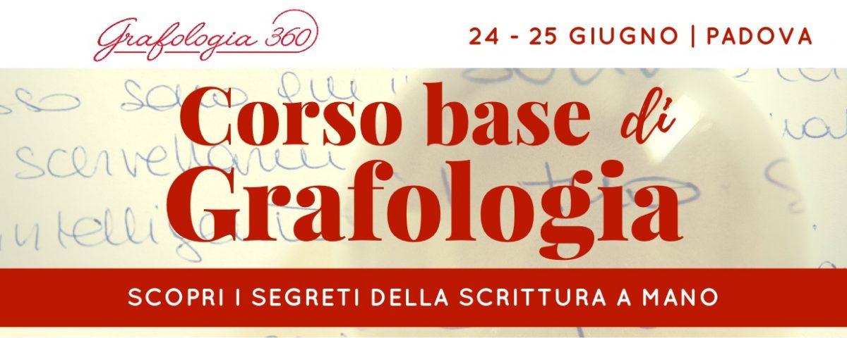 corso base grafologia Padova