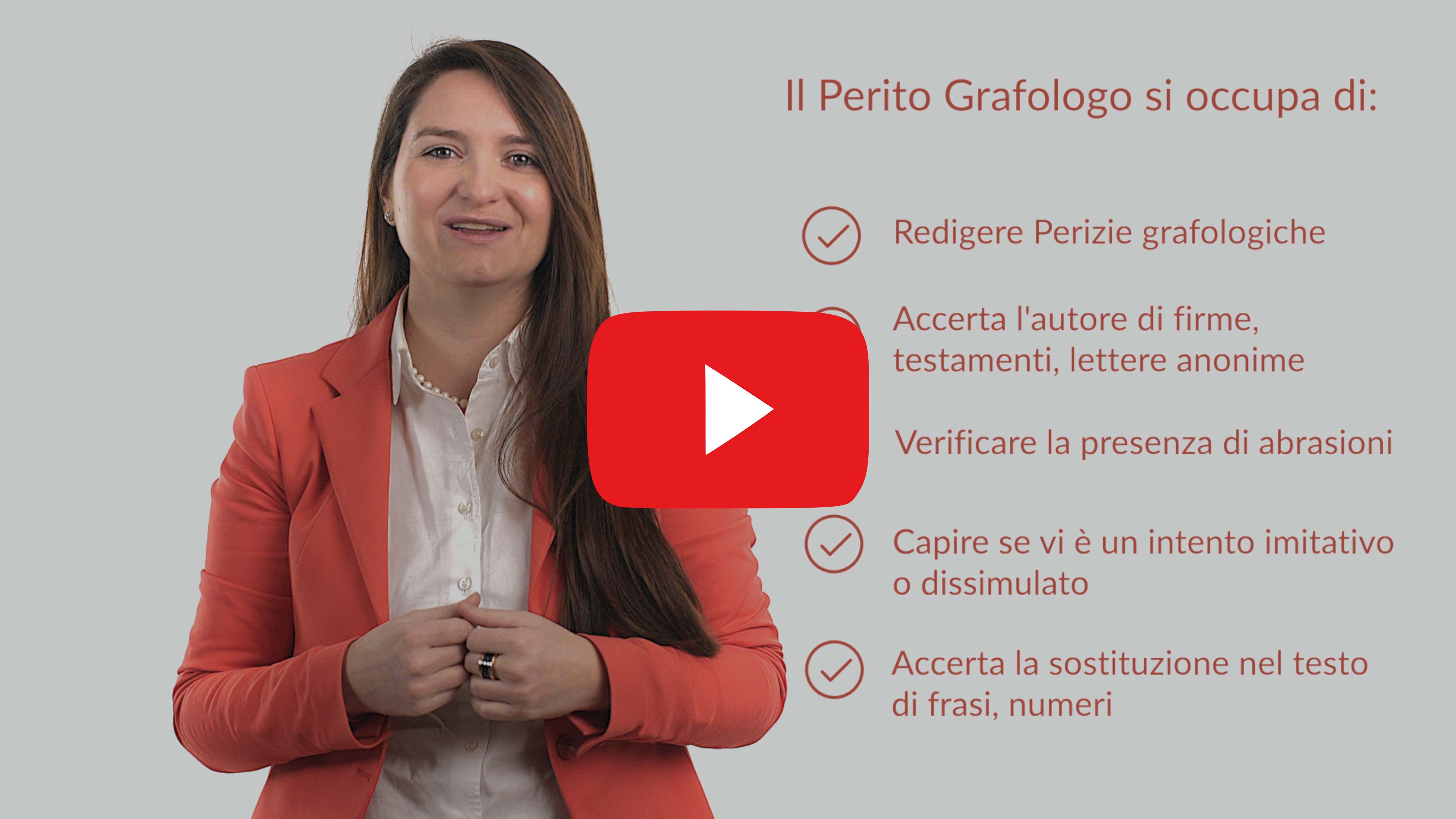 La Grafologia forense, video Youtube Grafologia360