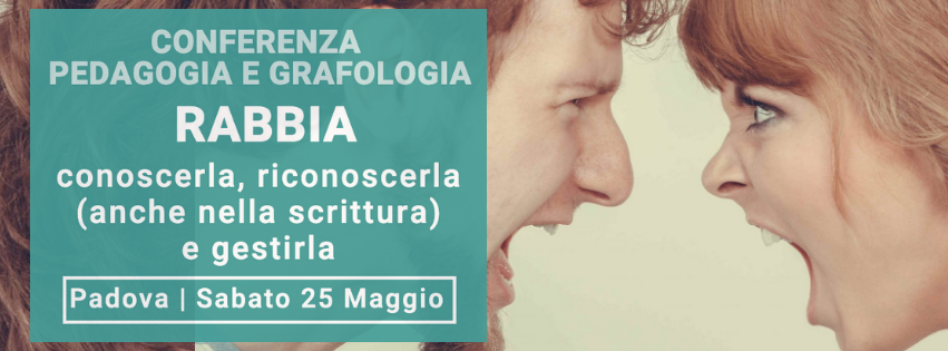 Conferenza sulla rabbia di grafologia e pedagogia a Padova di Grafologia360