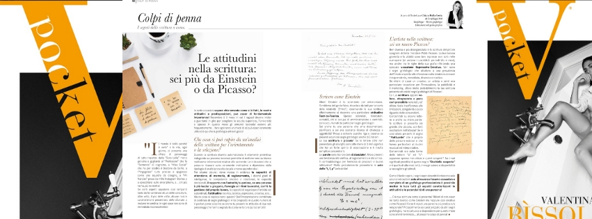 Le attitudini nella scrittura spiegate da Grafologia360 su Vpocket di novembre