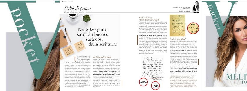 bontà nella scrittura spiegata da Chiara Dalla Costa di Grafologia360 in VPocket di gennaio