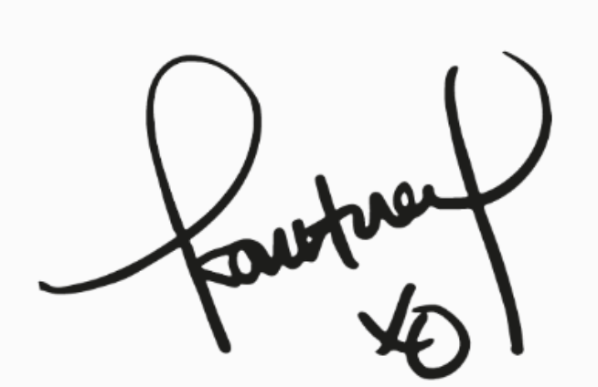 Firma autografo di Kourtney Kardashian