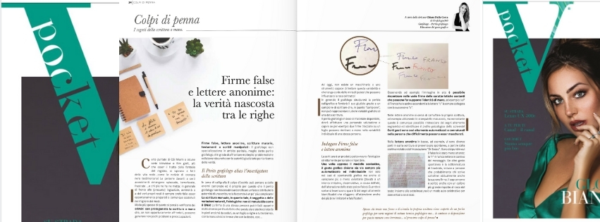 Firme false e lettere anonime spiegate da Grafologia360 su VPocket magazine